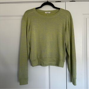 rag & bone Light Green & Neon Green Crew Neck Sweater